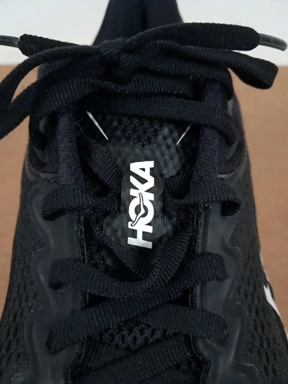 Hoka Bondi 9 Shoes Men 8.5 D Black White Athletic Running Sneakers 1162011 BWHT